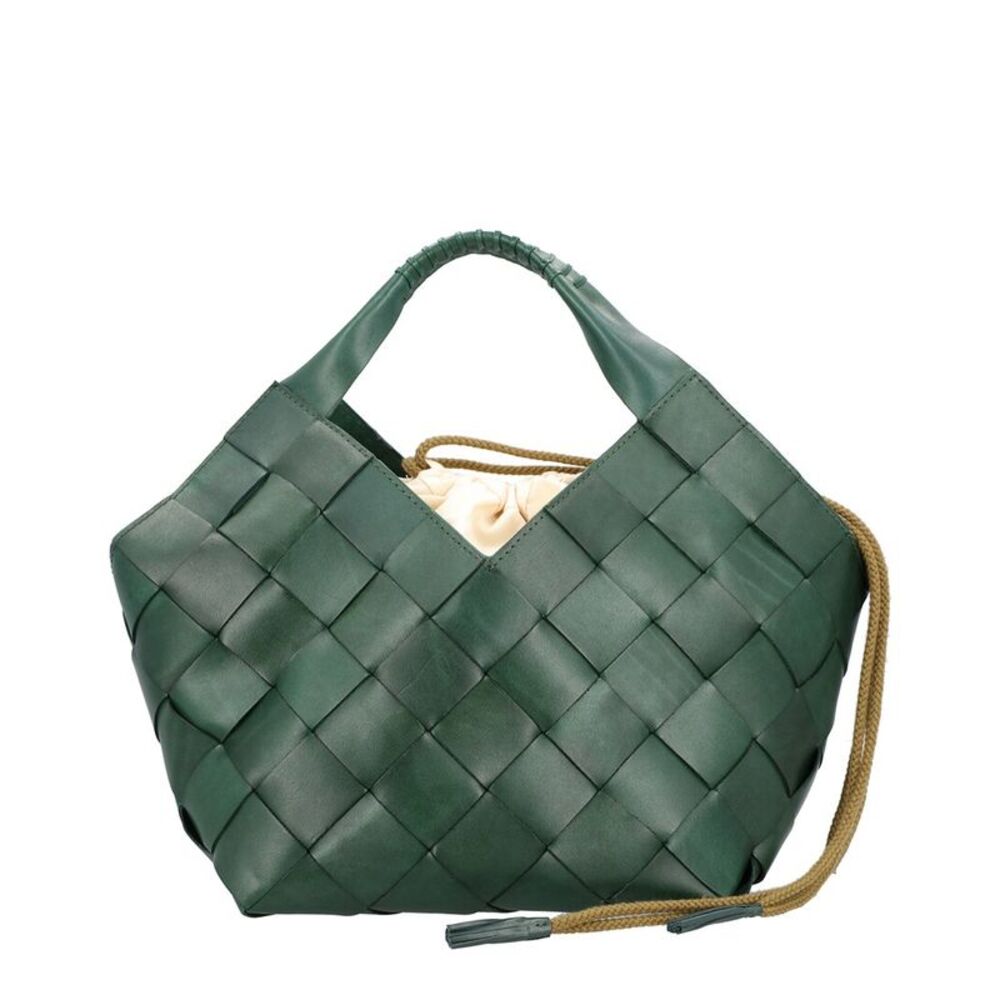 Dragon Diffusion Botteghe Leather Shoulder Bag, Green